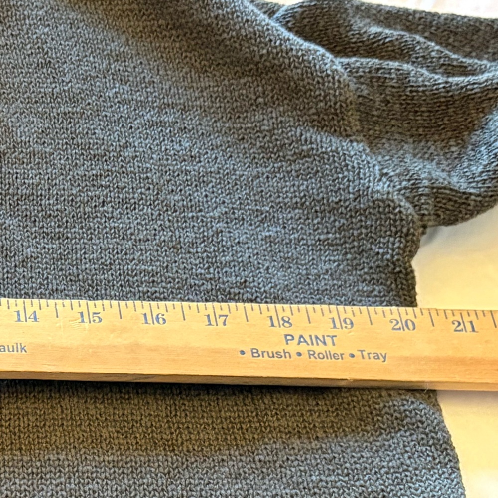 LOFT Forest Green Open Front Cardigan Women’s Medium Cotton Blend - Picture 6 of 7
